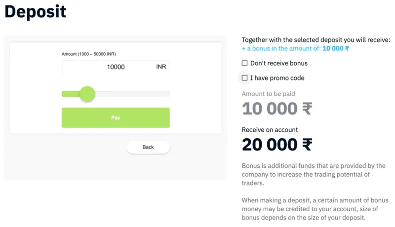 Deposit Bonus