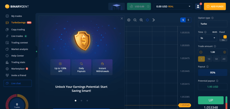 Турбозбереження Binarycent Турбозбереження Binarycent