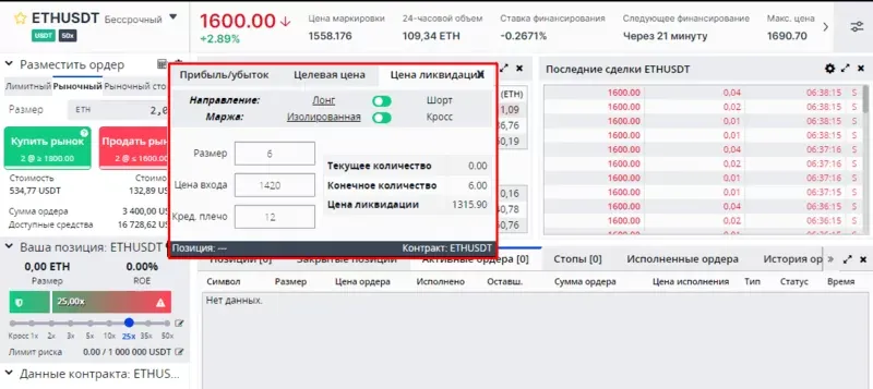 Цена ликвидации