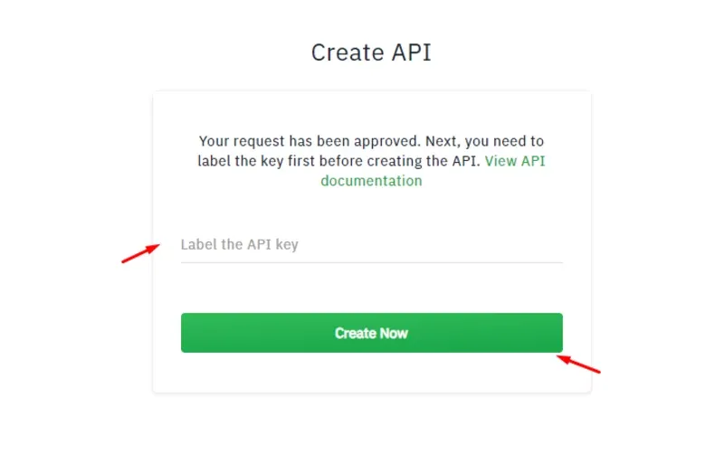 Натисніть на вкладку API Management (Управління API)