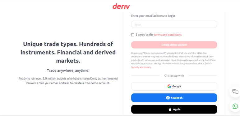 Deriv (Binary.com) in New Zealand Registration Deriv (Binary.com) in New Zealand Registration