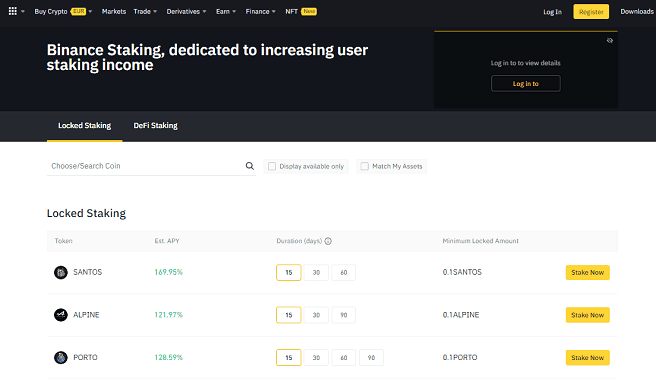 Staking — система для стекинга криптовалют