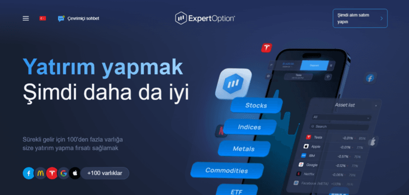 ExpertOption – ідеальний брокер опціонів для соціального трейдингу