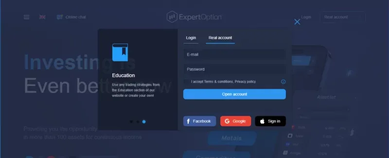 ExpertOption – надійний брокер, ідеальний для новачків