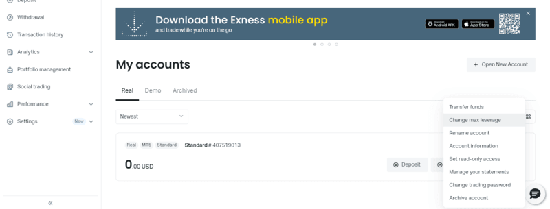 How to Change Leverage on Exness? How to Change Leverage on Exness?