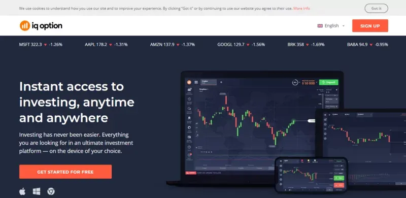 IQ Option stands IQ Option stands
