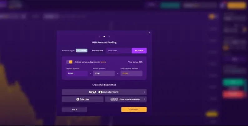 IQCent in Italy Trading Features