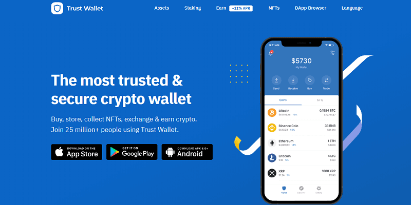 Як переказати з Binance на Trust Wallet?