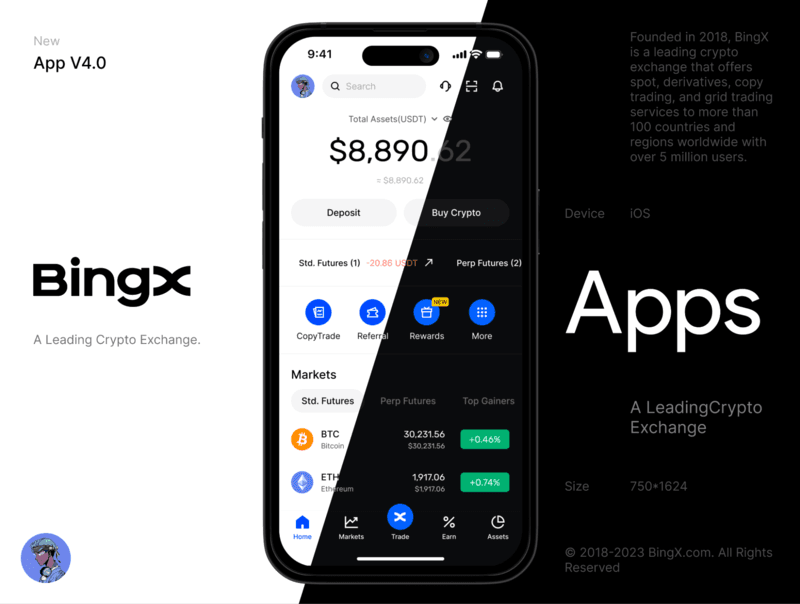 Мобильное приложение Bingx Мобильное приложение Bingx