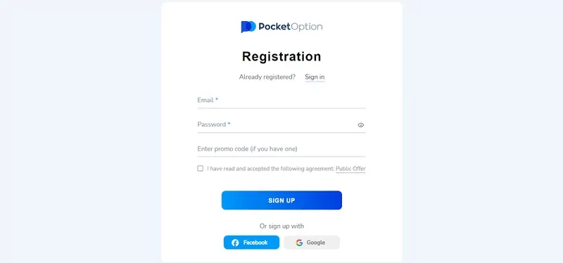 Pocket Option in Pakistan Registration Pocket Option in Pakistan Registration