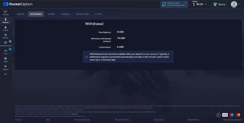 PocketOption in Italy Trading Features