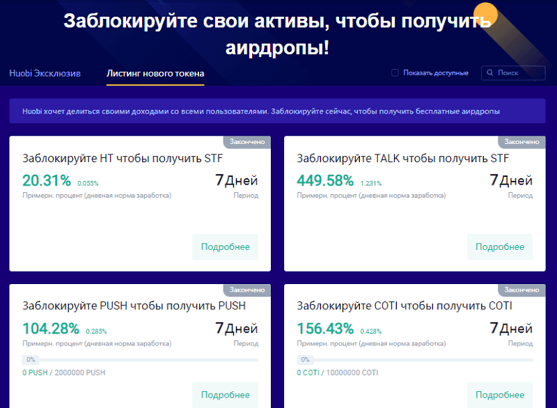 Прайм-лист Huobi: що це?