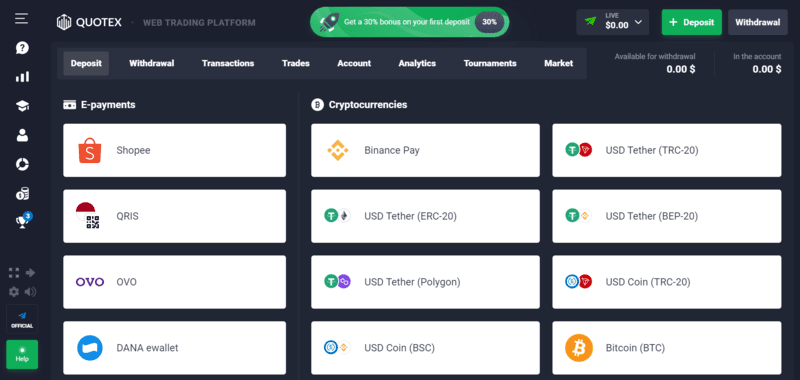 Quotex Deposit Quotex Deposit