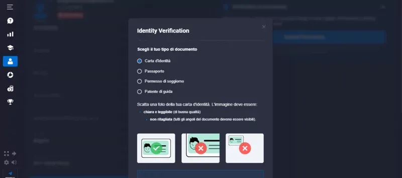 Quotex in Italy Sign-up