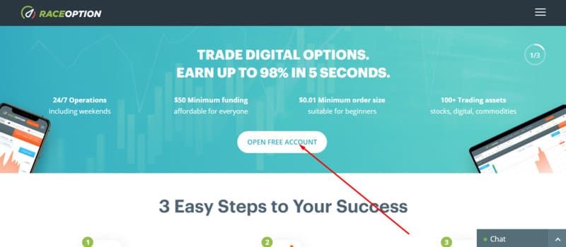 In the middle of the screen, select “open free account.” In the middle of the screen, select “open free account.”