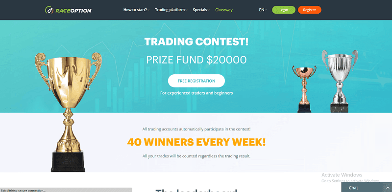 Raceoption часто проводит соревнования Raceoption часто проводит соревнования