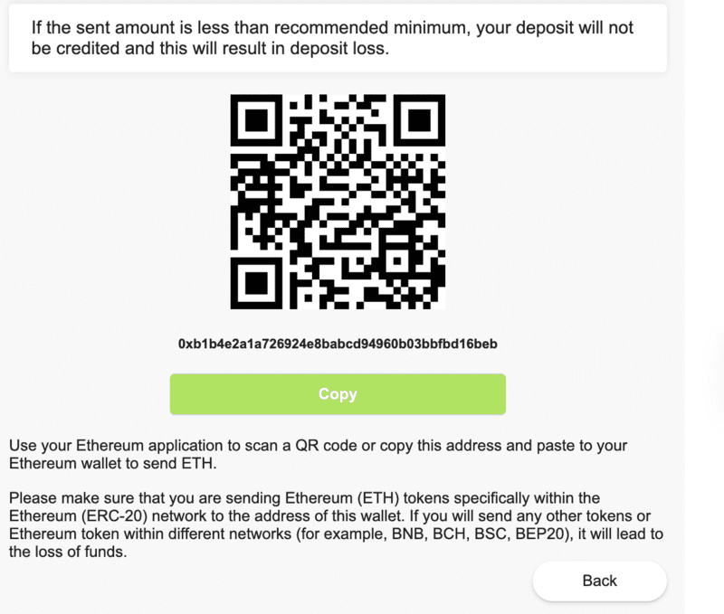 Seamless funding with crypto